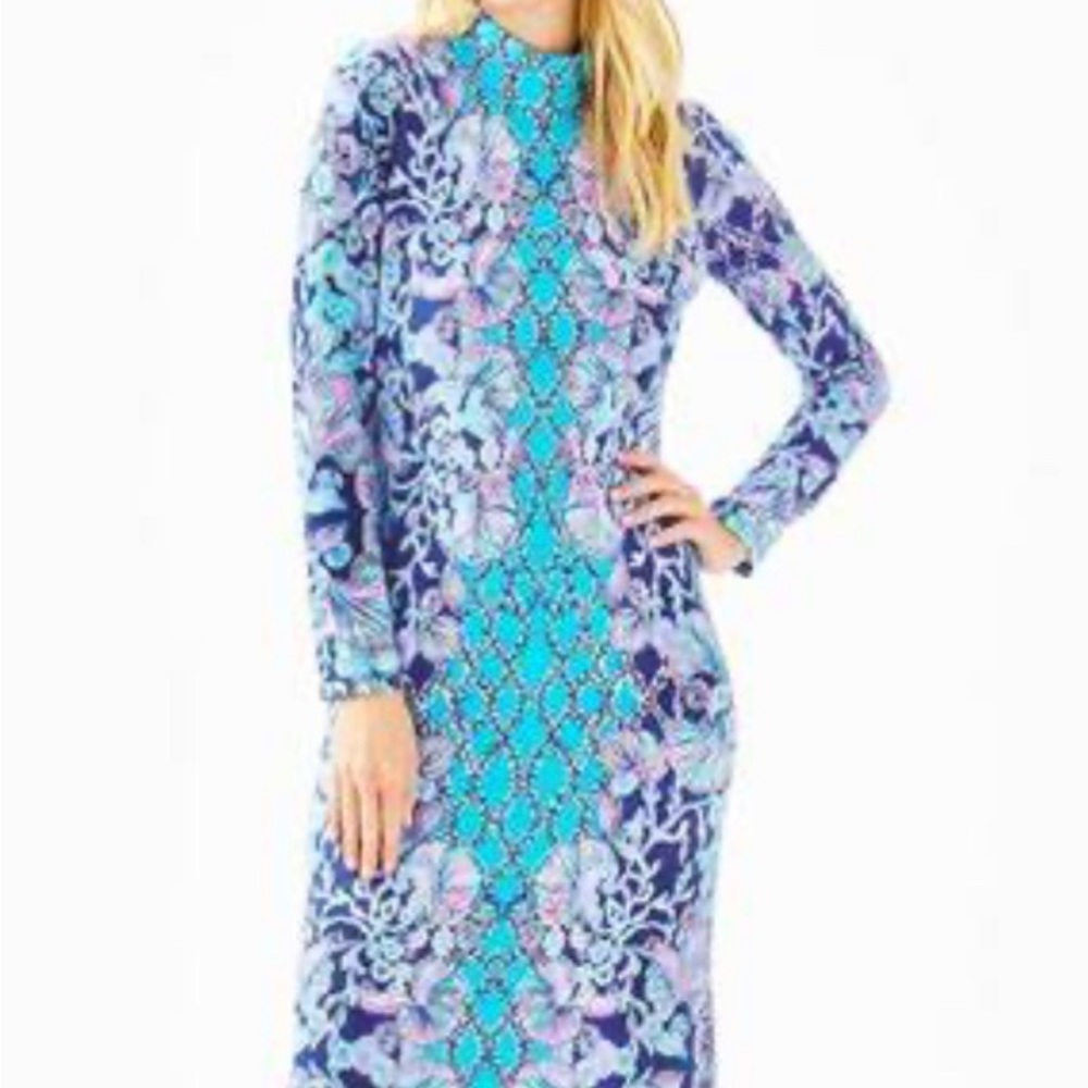 Lilly Pulitzer long sleeve maxi dress.